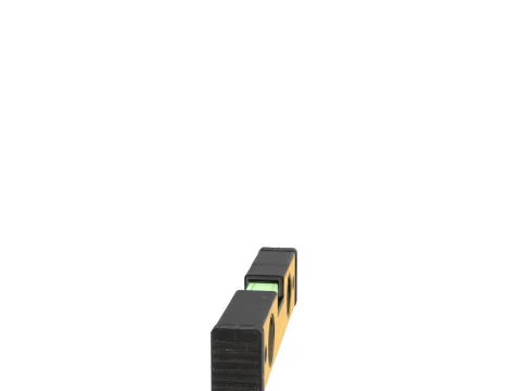 Torpedo Spirit Level with Magnetic Base and Vials 3D Model