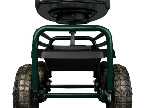Rolling Garden Seat Scooter with Tool Tray 3D Model