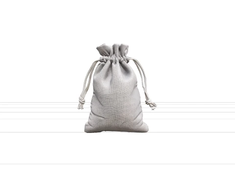 Pond Plant Anchor Weight Set with Gravel Sacks 3D Model