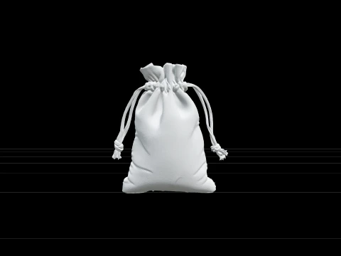 Pond Plant Anchor Weight Set with Gravel Sacks 3D Model