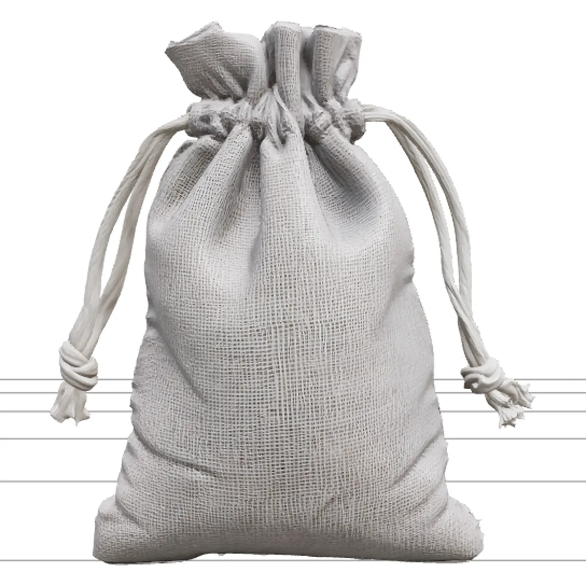 Pond Plant Anchor Weight Set with Gravel Sacks 3D Model .c4d .max .obj .3ds .fbx .stl .blend 