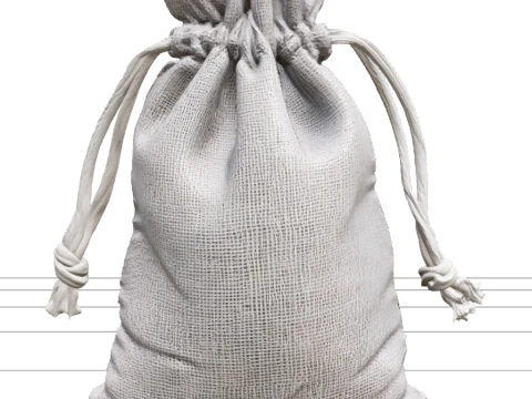 Pond Plant Anchor Weight Set with Gravel Sacks 3D Model