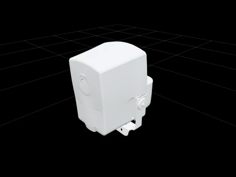Automatic Pond Fish Feeder with Programmable Dial 3D Model