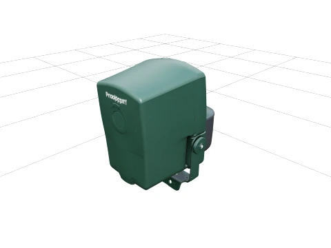 Automatic Pond Fish Feeder with Programmable Dial 3D Model