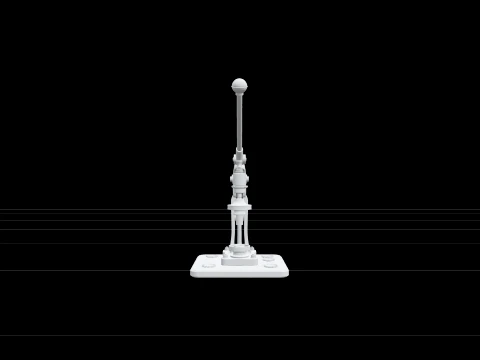 Bench Bottle Capper with Lever Arm and Crown Caps 3D Model