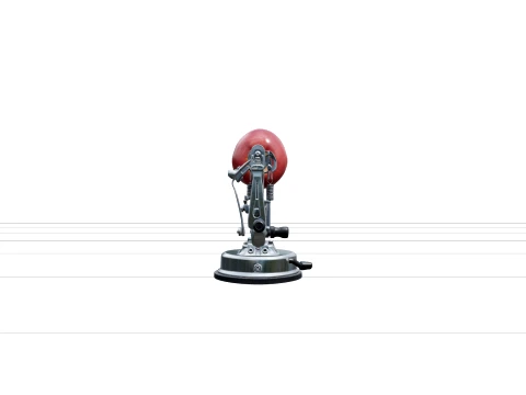 Base d'aspiration de trancheuse d'&eacute;plucheur de pomme en aluminium moul&eacute; Modèle 3D