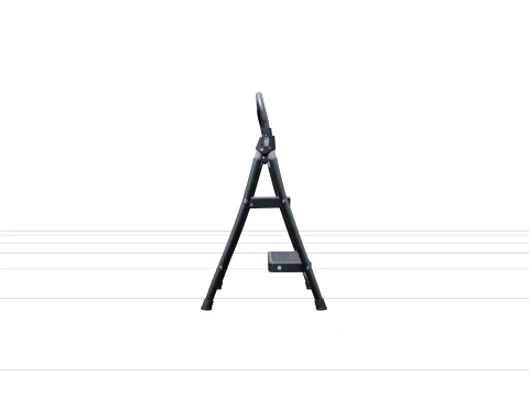 Folding 2-Step Anti-Slip Stool Ladder with Rubber Feet 3D Model