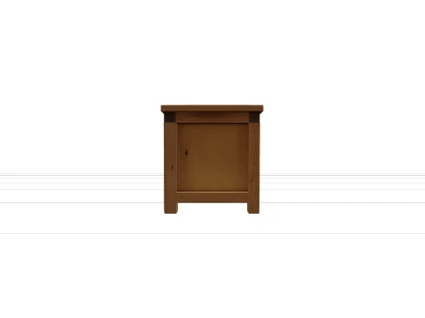 Wooden Planter Box with Tongue and Groove Joints 3D Model
