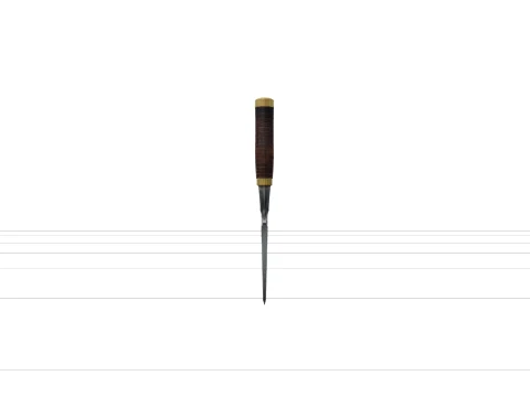 Timber Framing Chisel Wide Blade and Leather Handle 3D Model