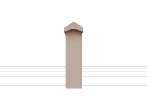 Cedar Bluebird Nesting Box with Hinged Cleaning Door 3D Model