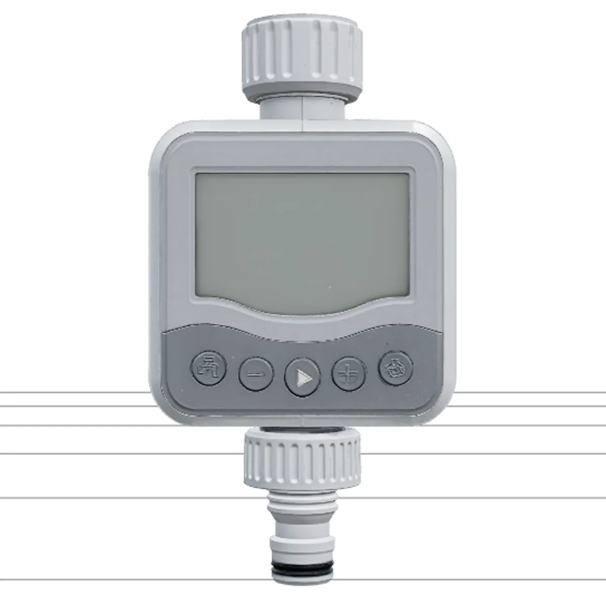 Compact Digital Tap Watering Timer with LCD Screen 3D Model .c4d .max .obj .3ds .fbx .stl .blend 