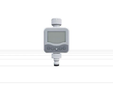 Compact Digital Tap Watering Timer with LCD Screen 3D Model