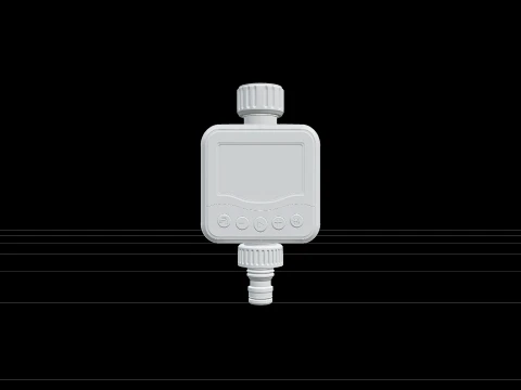 Compact Digital Tap Watering Timer with LCD Screen 3D Model