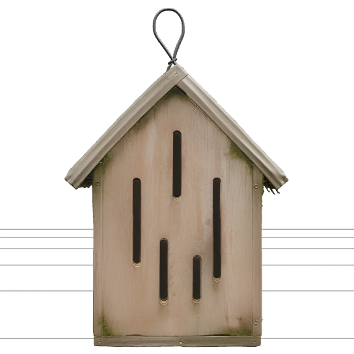 Small Wooden Ladybug House with Sloped Roof and Slots 3D Model .c4d .max .obj .3ds .fbx .stl .blend