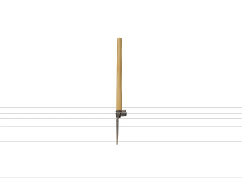 Heavy-Duty Broadfork with Five Forged Tines and Handles 3D Model