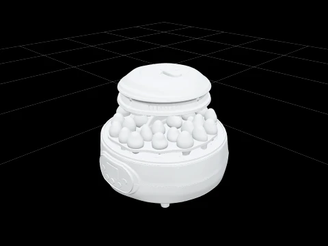 Tabletop Automatic Egg Incubator with Clear Dome 3D Model
