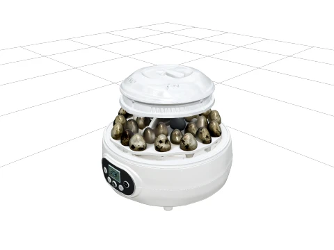 Tabletop Automatic Egg Incubator with Clear Dome 3D Model