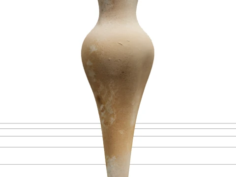 Ceramic Watering Spikes Pair with Porous Surface 3D Model