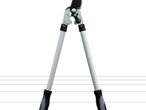 Professional Bypass Loppers with Geared Hinge Mechanism 3D Model