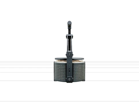 Stainless Steel Cheese Press with Ratchet Arms and Mold 3D Model