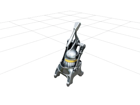 Stainless Steel Vertical Sausage Stuffer with Crank 3D Model