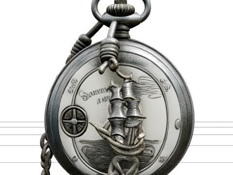Turnaround-Referenzmodell des Piraten-Taschenchronometers 3D Modell