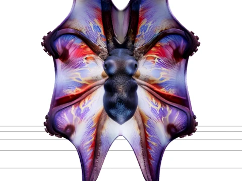 Couverture Octopus détaillée trois animations de rendu Modèle 3D