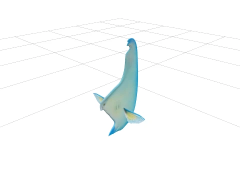 Parrotfish Smile Colorful Model Realistic Fish Detail 3D Model