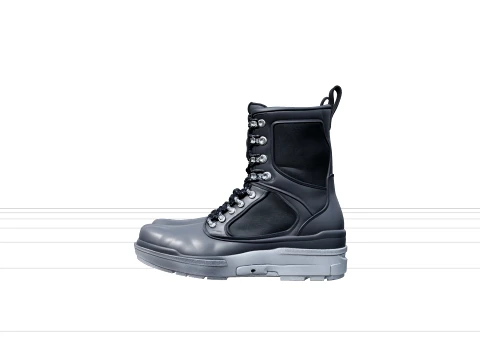Weighted Diving Boots Lead Soles Metal Clasps 3D Model