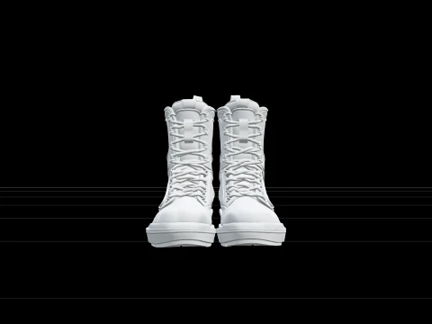 Weighted Diving Boots Lead Soles Metal Clasps 3D Model