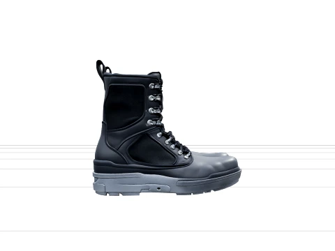 Weighted Diving Boots Lead Soles Metal Clasps 3D Model