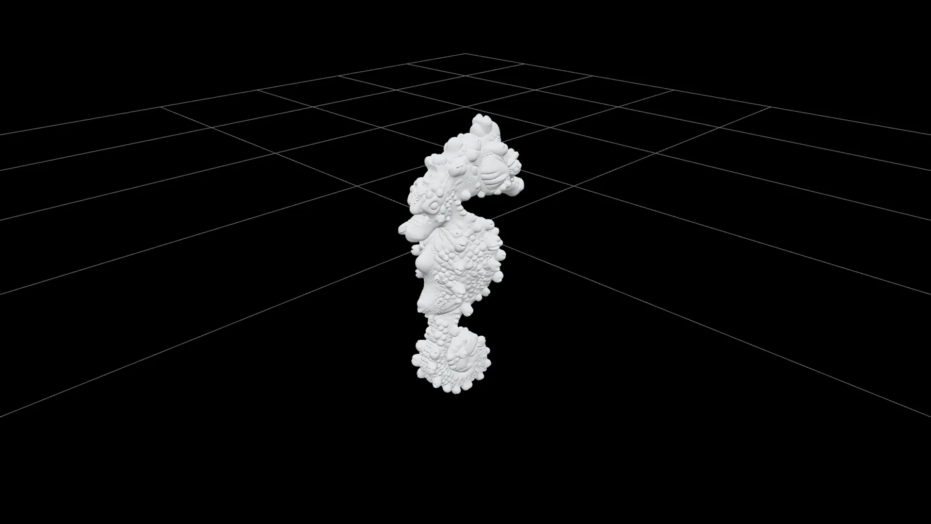 Tiny Pink Pygmy Seahorse Model Detailed Realistic Asset 3D Model .c4d .max .obj .3ds .fbx .stl .blend 