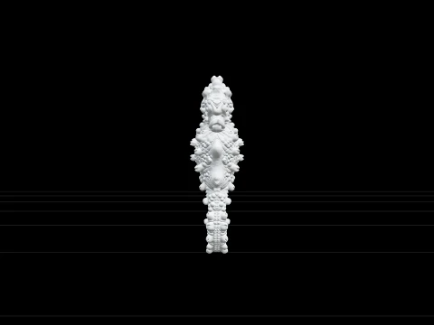 Tiny Pink Pygmy Seahorse Model Detailed Realistic Asset 3D Model