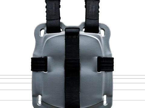 Lead Chest Weight Plate Adjustable Straps Buckles Model Modello 3D
