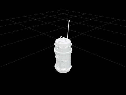 Argo Drifter Buoy Model Turnaround Reference Orthographic Views 3D Model