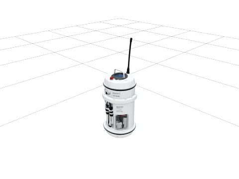 Argo Drifter Buoy Model Turnaround Reference Orthographic Views 3D Model
