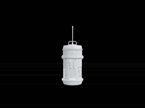 Argo Drifter Buoy Model Turnaround Reference Orthographic Views 3D Model