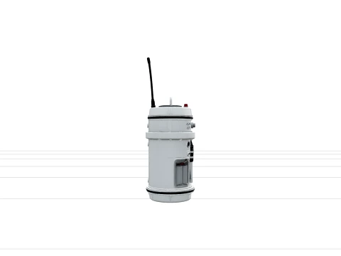 Argo Drifter Buoy Model Turnaround Reference Orthographic Views 3D Model