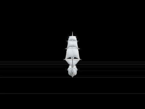 Two Mast Schooner Gaff Rigged Tanbark Sails Brass Helm Model 3D Model