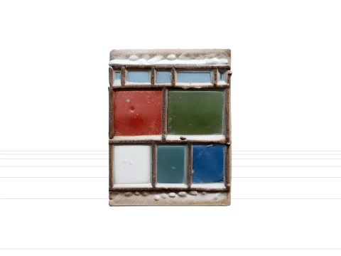 Salt Evaporation Pond Geometric Model High Detail Crust 3D Model