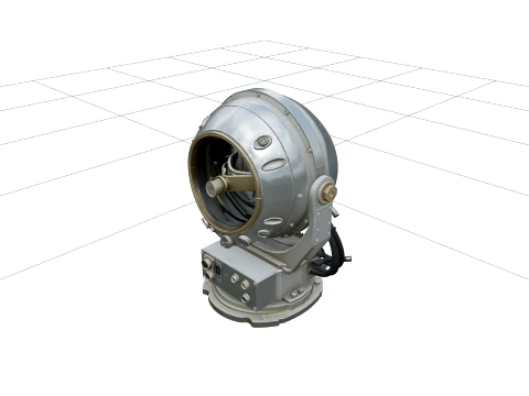 Gyrocompass Master Unit Model ThreeD Asset High Detail Ready 3D Model