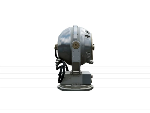 Gyrocompass Master Unit Model ThreeD Asset High Detail Ready 3D Model