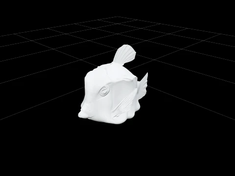 Boxfish Rigid Carapace Bright Spots Realistic ThreeD Model 3D Model