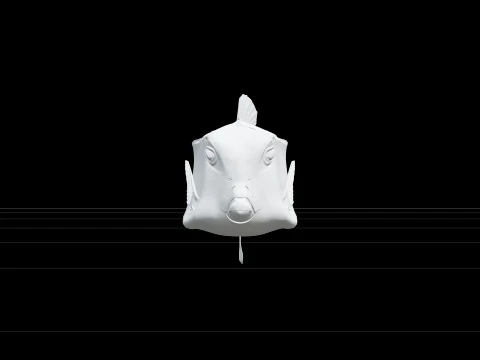 Boxfish Rigid Carapace Bright Spots Realistic ThreeD Model 3D Model