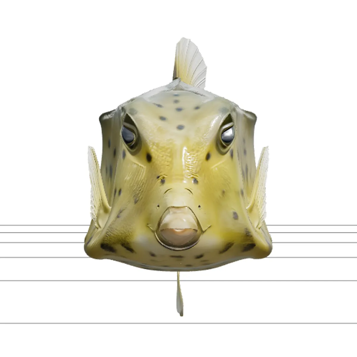 Boxfish Rigid Carapace Bright Spots Realistic ThreeD Model 3D Model .c4d .max .obj .3ds .fbx .stl .blend