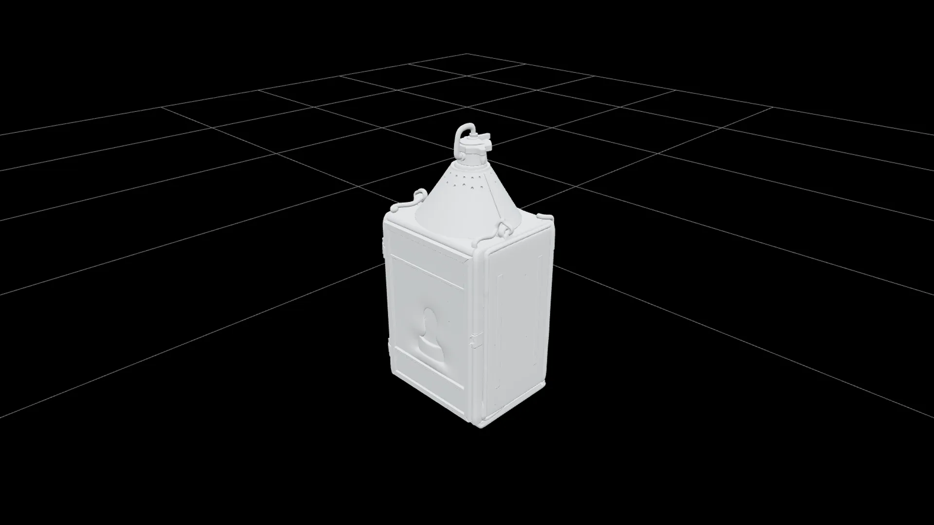 Pirate Signal Lantern Model with Colored Glass Panels 3D Model .c4d .max .obj .3ds .fbx .stl .blend 