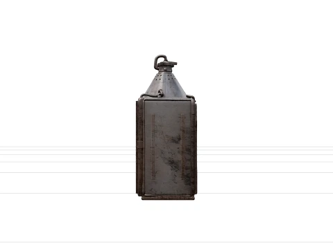 Pirate Signal Lantern Model with Colored Glass Panels 3D Model