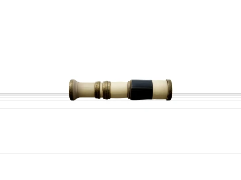 Pirate Spyglass Brass Extendable Telescope High Detail Model 3D Model