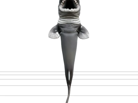 Cookiecutter Shark Mouth Detail Model Realistic High Poly 3D Model
