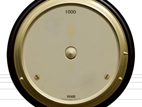 Ship Barometer Aneroid Brass Model Detailed Reference 3D Modell